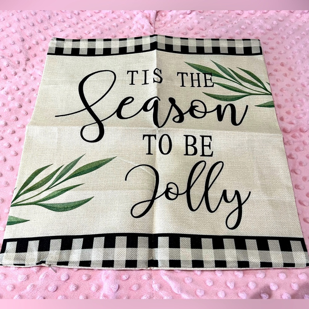 🔆Tis the Season to be Jolly Accent Pillow Cover